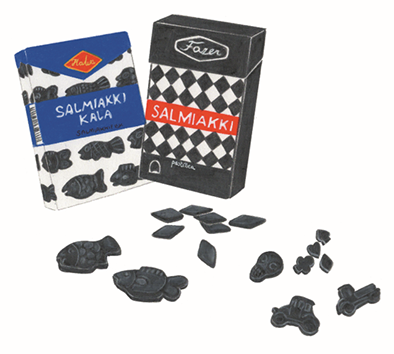 pia taccone bonbons salmiakki